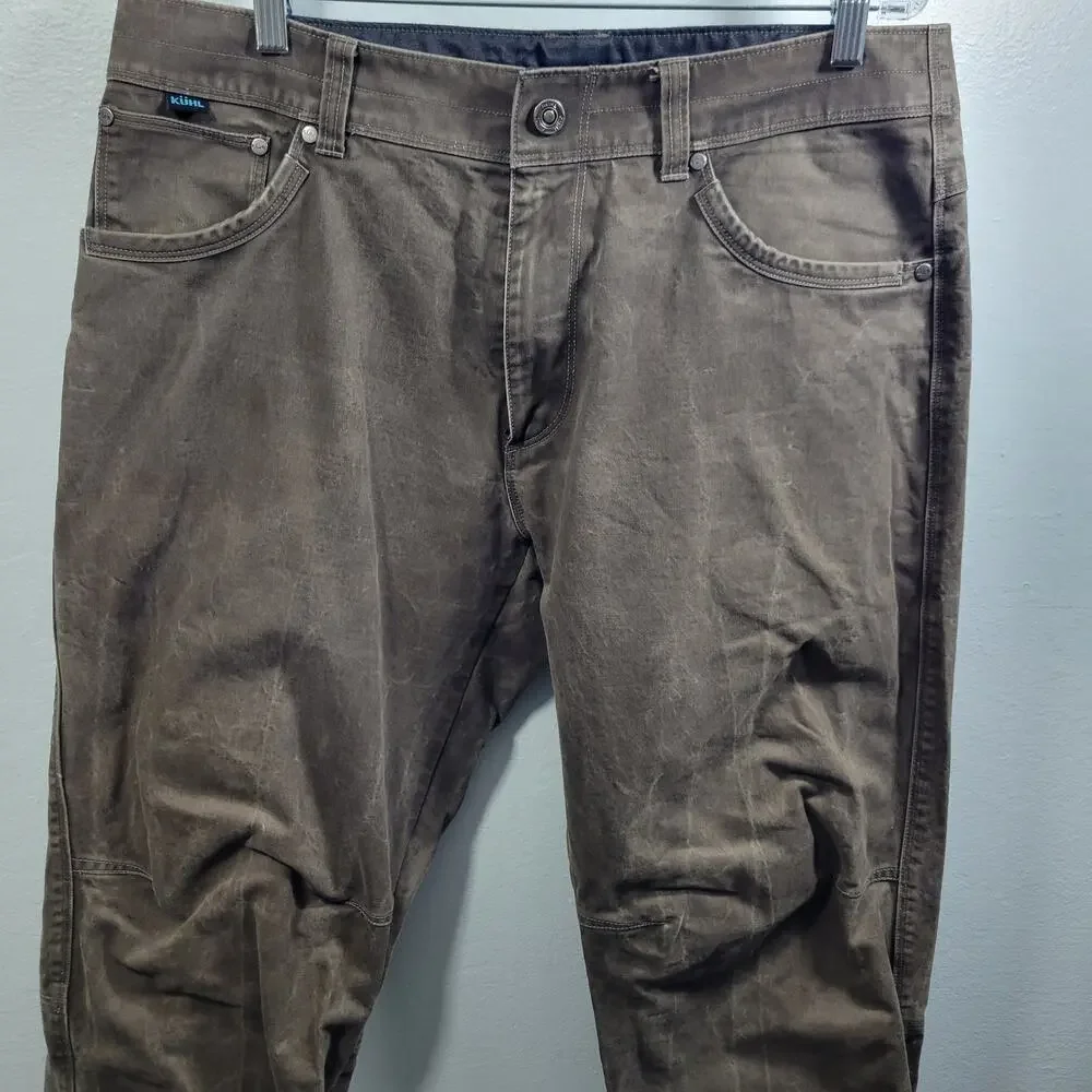 Kuhl Men's Vintage Patina Green Jeans Size 34 x 34 2326-1273 - Picture 2 of 8